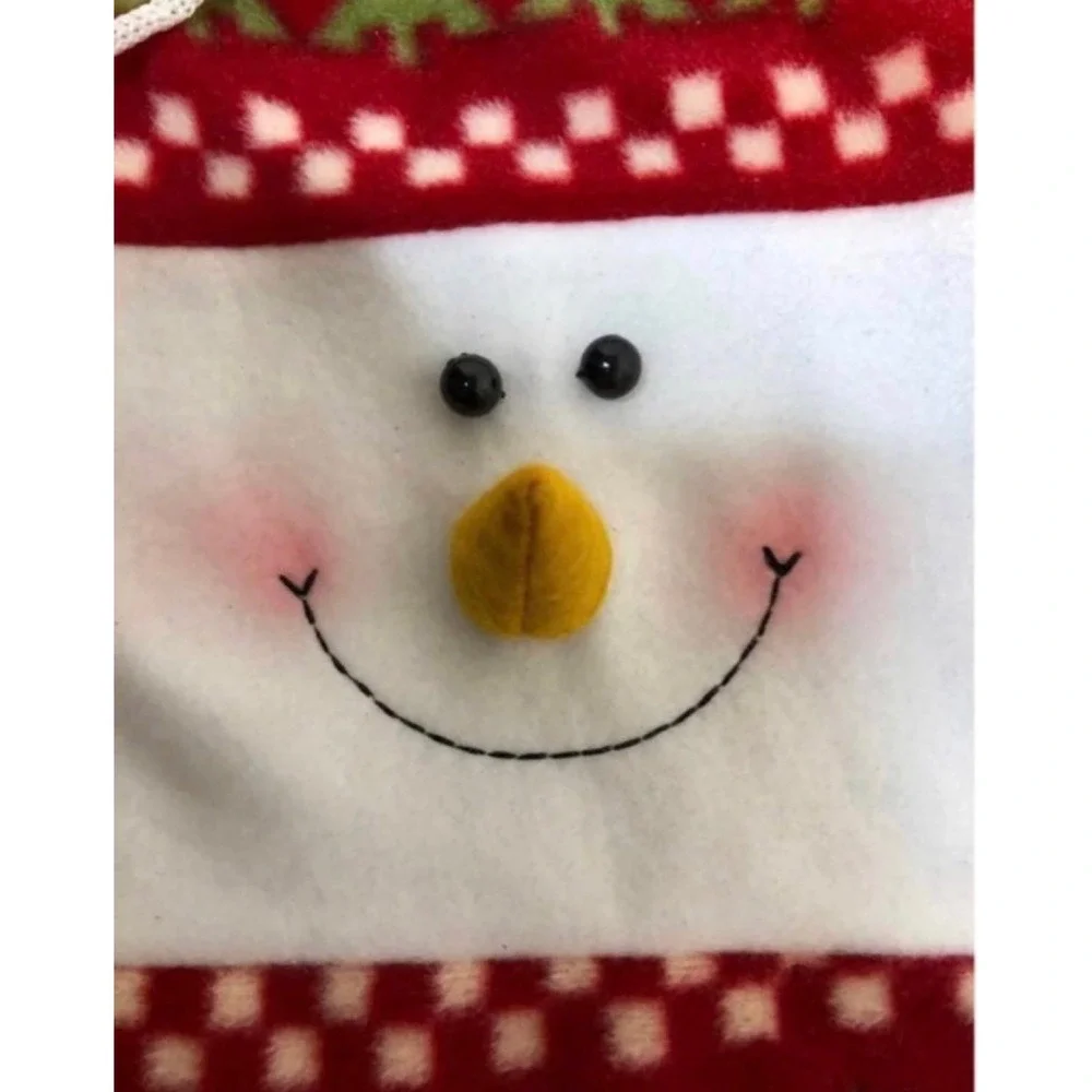 Christmas‎ Snowman Plush Wine Gift Bag